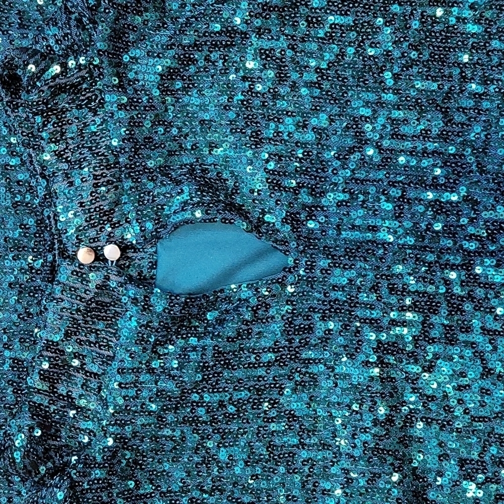Cable and Gauge Draped Sequin Sleeveless Top - Picture 7 of 8